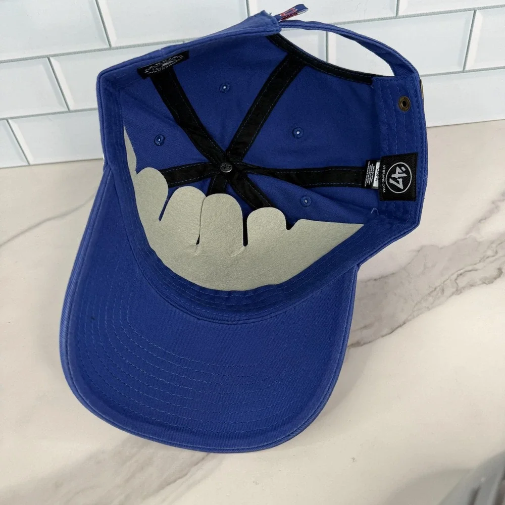 Chicago Cubs Hat Cap Strap Back Mens One Size Blue MLB Baseball‎ Dad 47 Clean Up